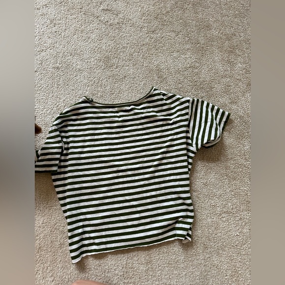 Madewell green striped tee - Picture 2 of 4
